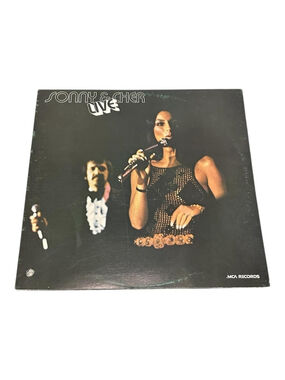 Vintage Sonny & Cher Vinyl LP Live Album 1971 MCA Pop Rock Black Canada